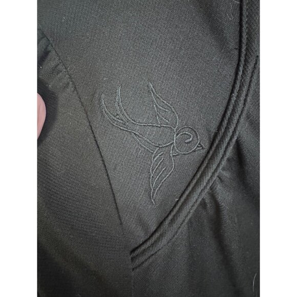 Rock Steady dress size 1X cap sleeve wrap front rockabilly sparrows retro pin up - Picture 4 of 6